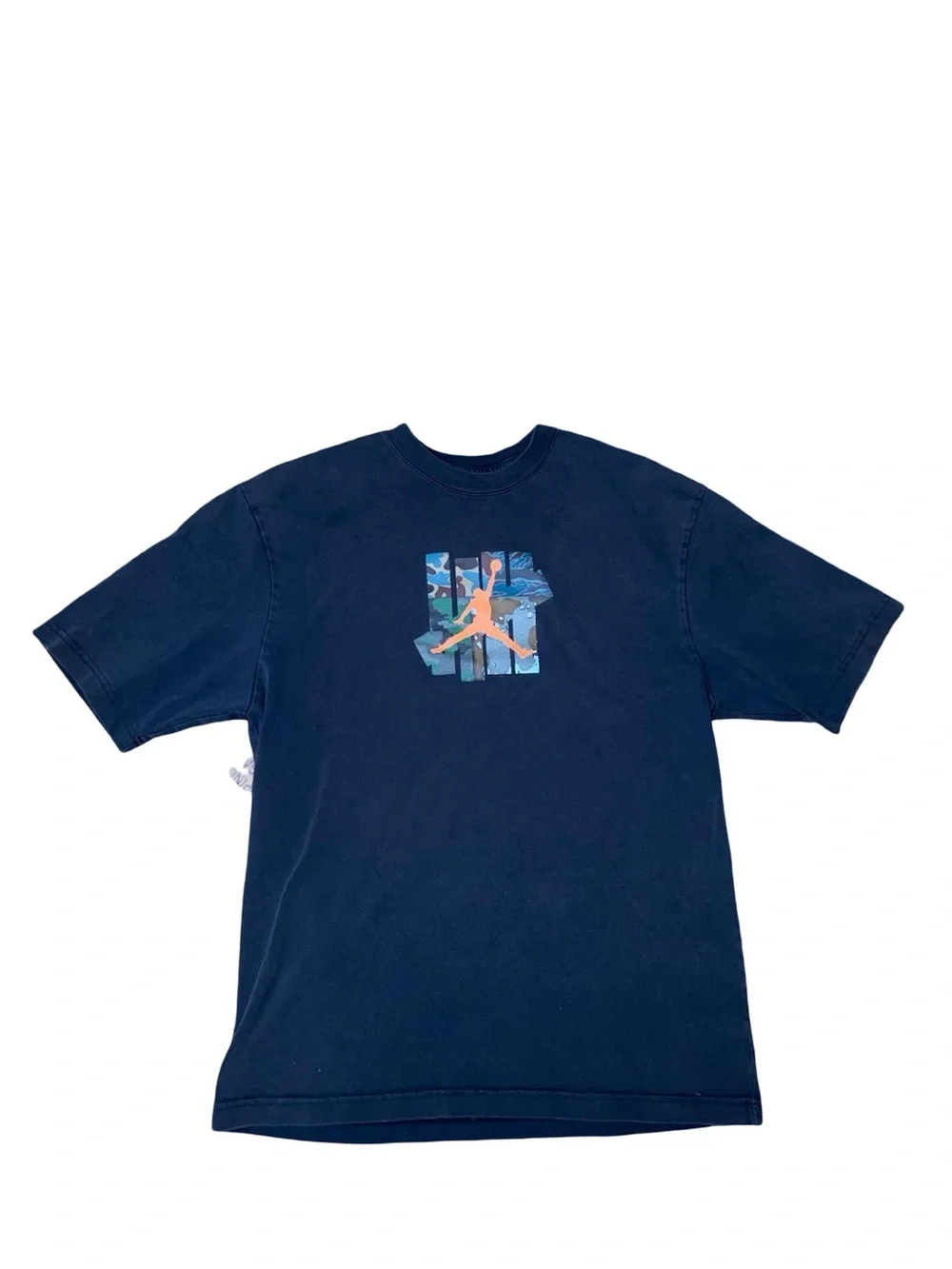 Jordan x Undefeated Strikes Graphic Tee Mens M Black 